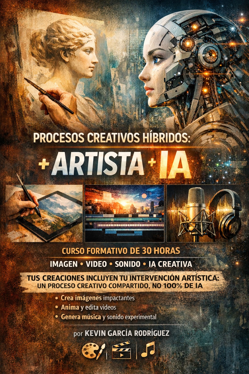 Procesos creativos híbridos: Artista + IA